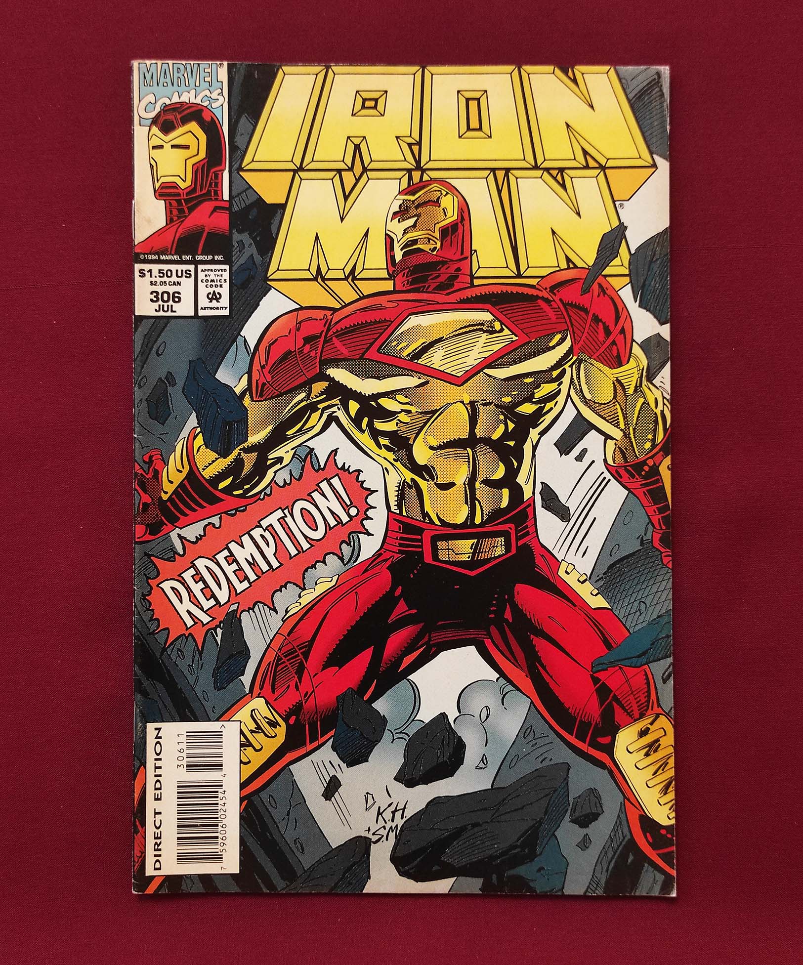 کمیک اورجینال آیرون من Iron Man #306