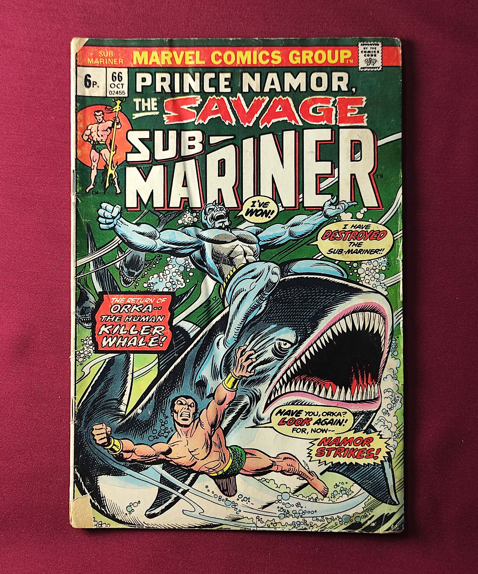 کمیک پرنس نیمور Prince Namor The Savage Sub-Mariner # 66
